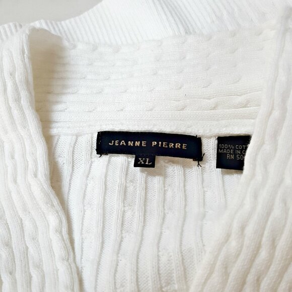 NEW! 3/4 SLEEVE Lightweight SWEATER TOP Jeanne PIERRE - Picture 2 of 5